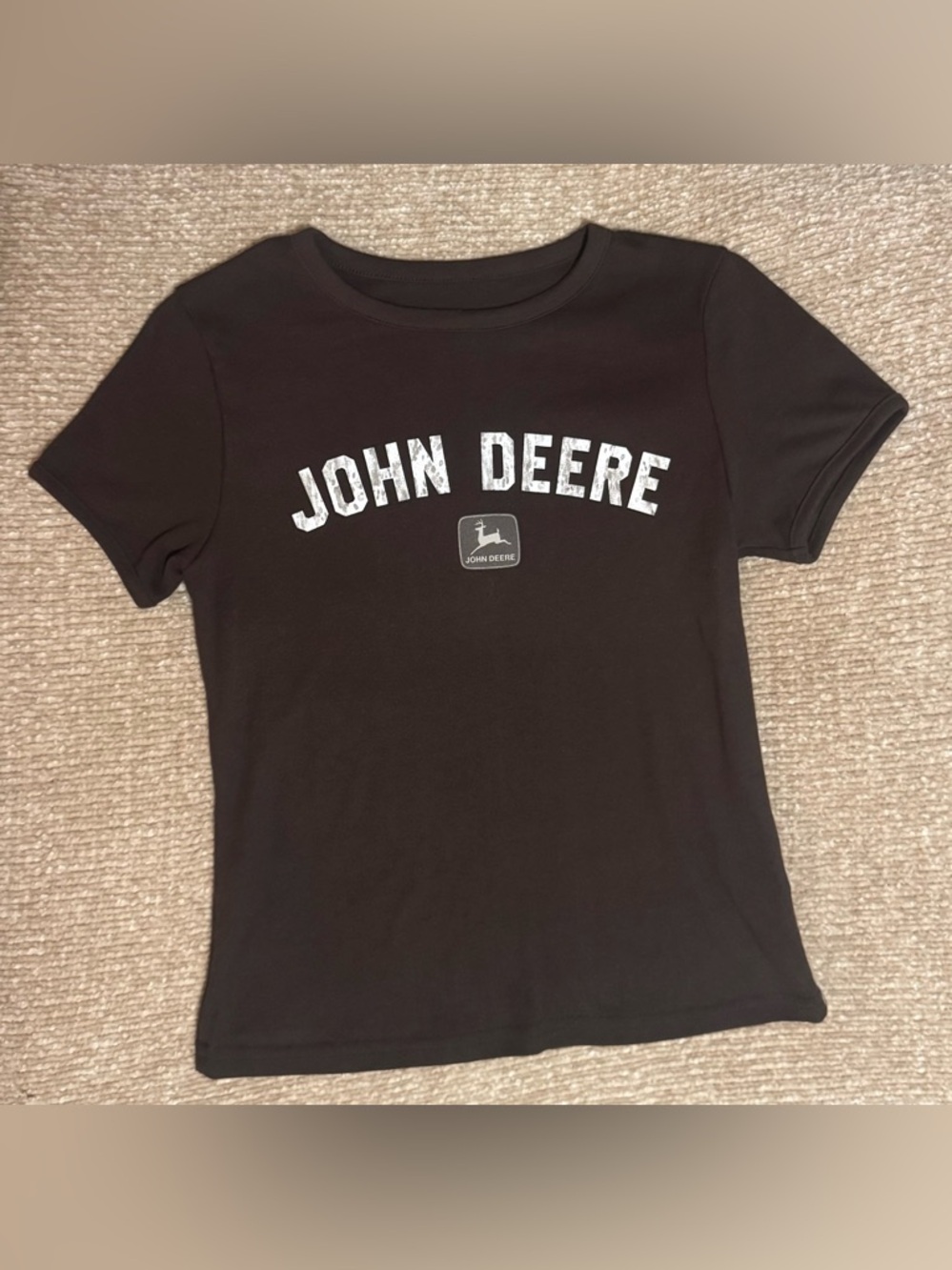 John Deere Brown Baby Tee